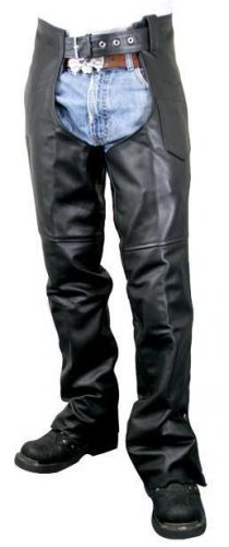 Best seller men&#039;s premium motorcycle easy fit chaps with zipper on thigh size 48