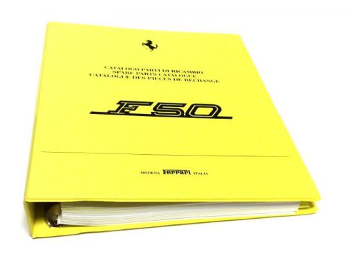 Ferrari f50 factory original parts catalog manual 4 ring binder