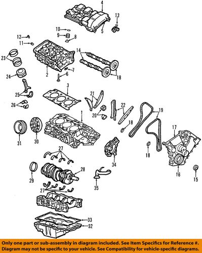 Ford oem camshaft cam-front cover gasket 3m4z6020ca