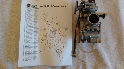Mikuni tm33-8012 flat slide carburetor  junior dragster