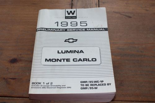 1995 monte carlo lumina w platform book 1 chevy gm shop service manual gmp95wc1p