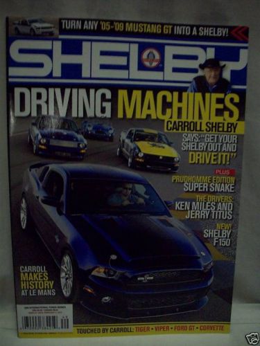 2009 mustang monthly shelby driving machines special edition magazine brand new
