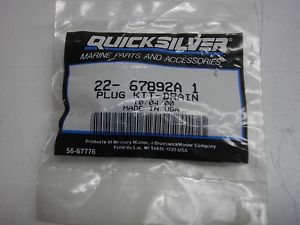 Quicksilver magnetic drain plug kit mercuiser mercury marine 22-67892a 1