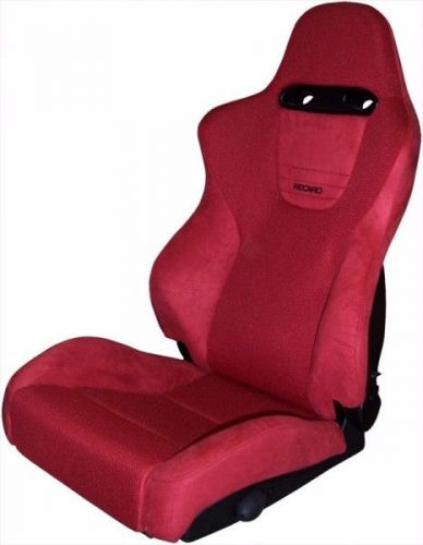 Recaro seat sport red suede / red jersey driverseat brand new single