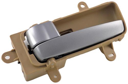 Left silver & beige interior door handle (front or rear) (dorman# 82344)