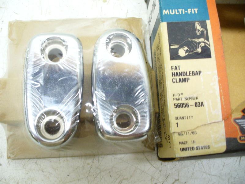 Harley multi-fit fat handlebar clamps; 56056-03a