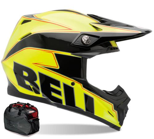 Bell moto-9 emblem yellow xsmall dirt atv mx motorcycle helmet brand new