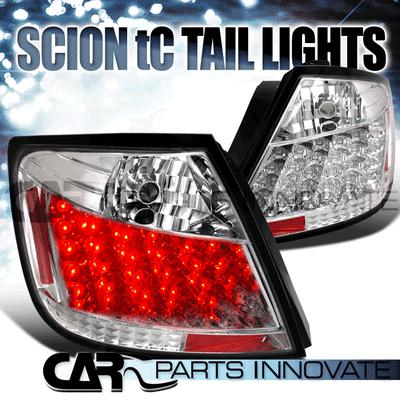 Scion 2004-2010 tc led tail lights brake stop rear lamps chrome