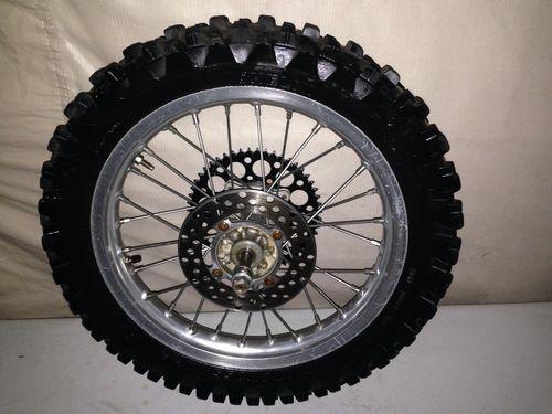 2006 06 kawasaki kx 100 kx100 rear wheel oem rear rim  16" 01-10 big wheel