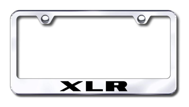 Cadillac xlr  engraved chrome license plate frame made in usa genuine