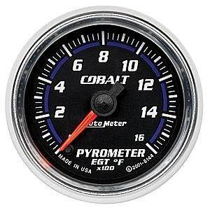 Autometer 2in. pyrometer; 0-1600 f; fse; cobalt