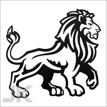 Decal stickers lion lions angry attack predator jungle wild cat 0502 ka9f2