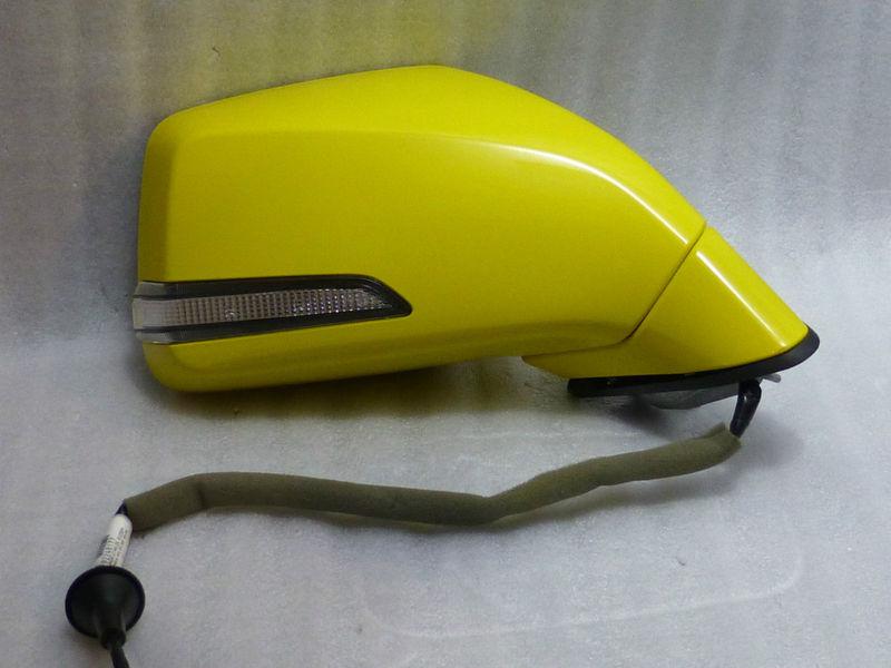 New 2010 - 2012 camaro passenger side led mirror heated power oem (yellow)  