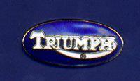 Triumph bonneville oval hat pin lapel pin tie tac badge #2217