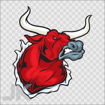 Decals sticker bull taurus head farm ranch cow bulls angry beef red 0500 zzzag