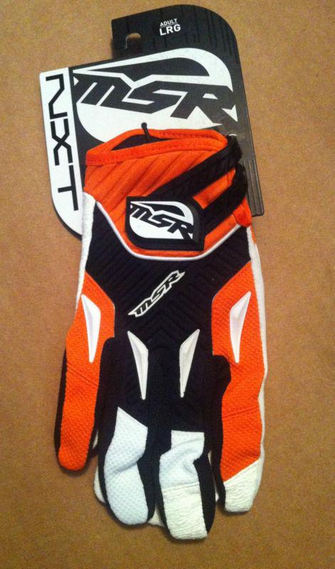 Msr glove m11 nxt race gloves motocross mx motorcycle off road racing lrg new!