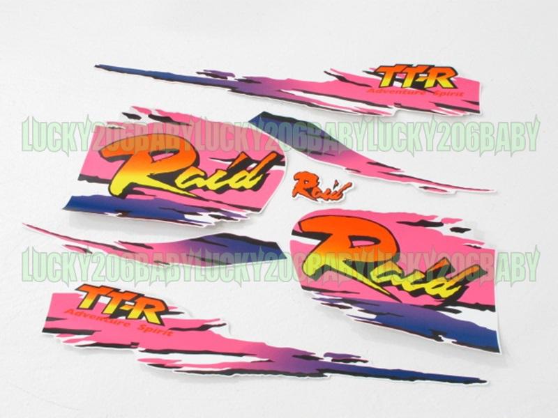 Fairing sticker for graphics yamahattr tt 250r raid 94-96 pink sl26 7d