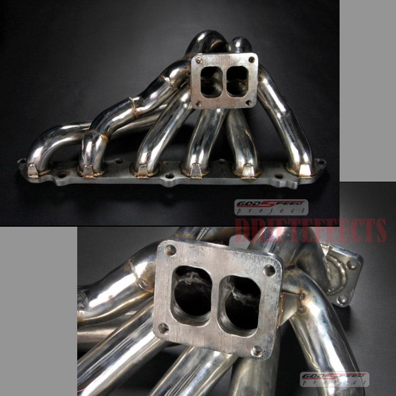 86-92 supra mk3 mz20 7mgte 7m t4 flange stainless steel exhaust turbo manifold