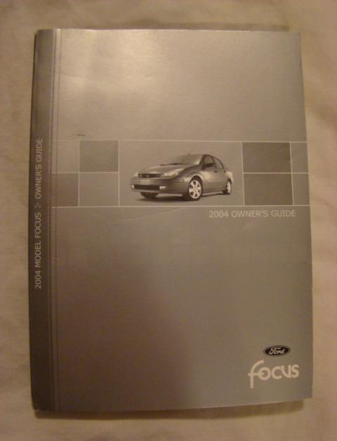 2004 ford focus owner's manual guide