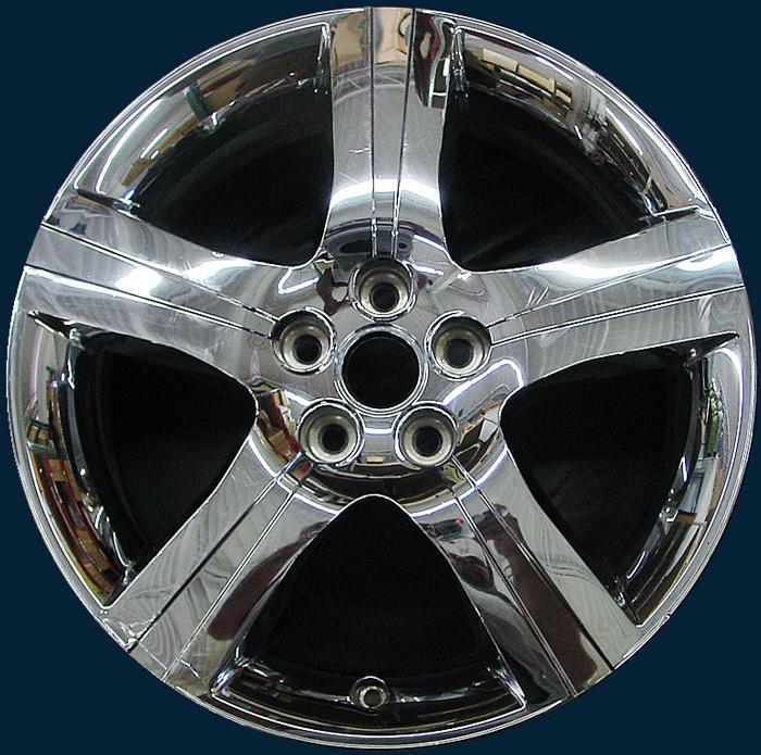 '08 09 10 pontiac g6 / '11-12 chevrolet malibu 18" 5 spoke chrome wheel rim used