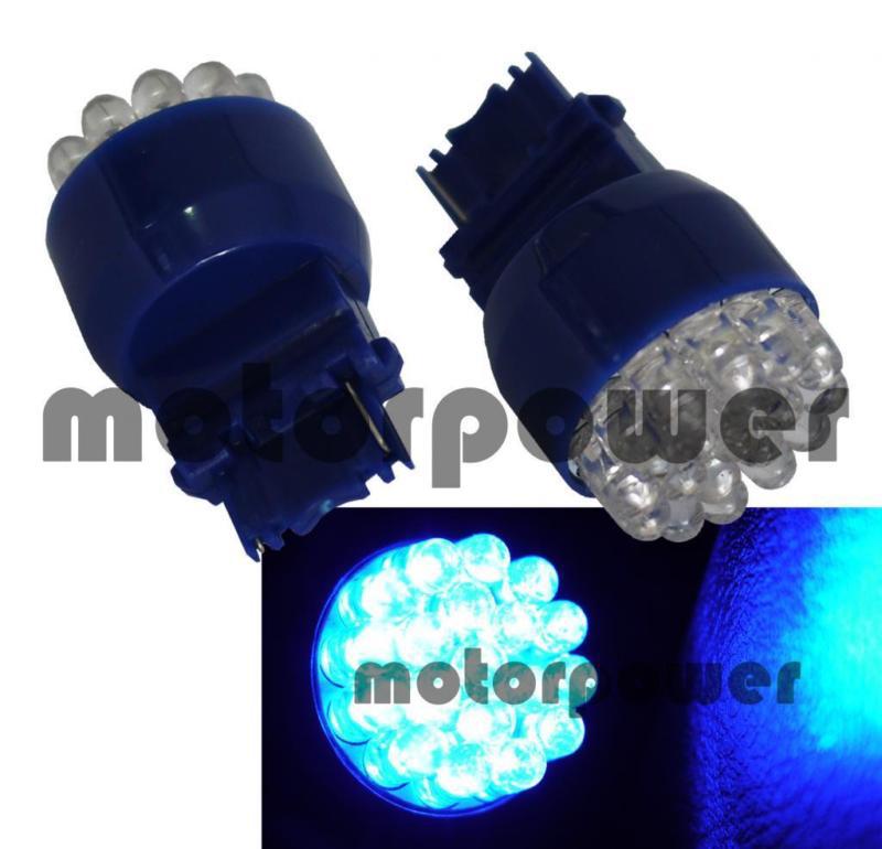 3156 blue 3056 3356 round 19 led lamp bulb #u1 reverse backup back up light