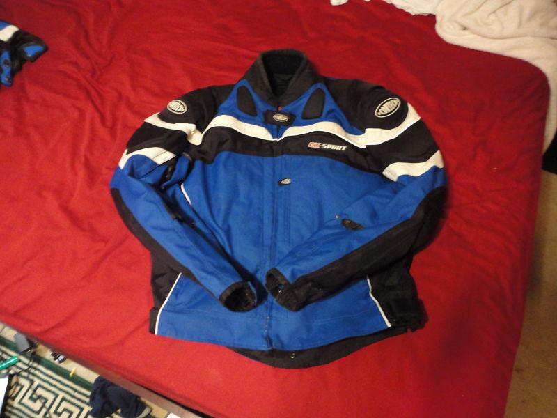 Cortech gx sport series  blue xl motorcycle riding jacket extra large