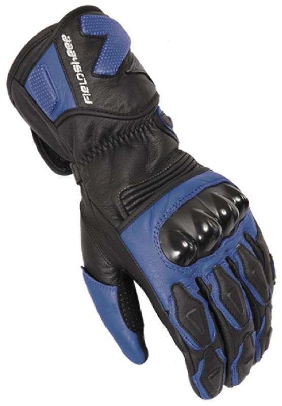 Fieldsheer apex 2.0 blue xl leather motorcycle riding gloves xlarge