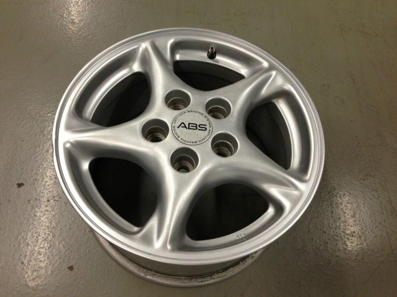[1] pontiac firebird oem factory 16 alloy wheel rim silver 6530 silver
