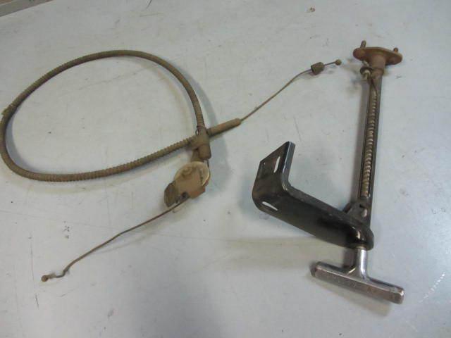 1964, 1965, 1966 corvette park brake handle, pulley bracket, pulley & cable