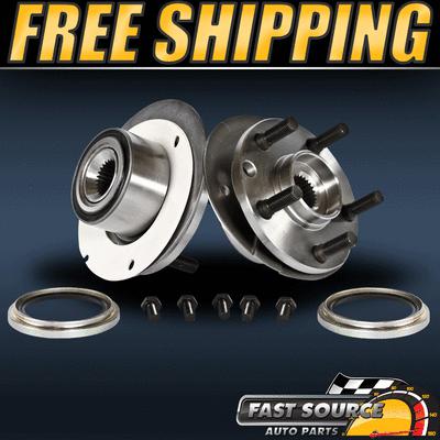 2 new front left & right wheel hub and bearing assembly pair f421218