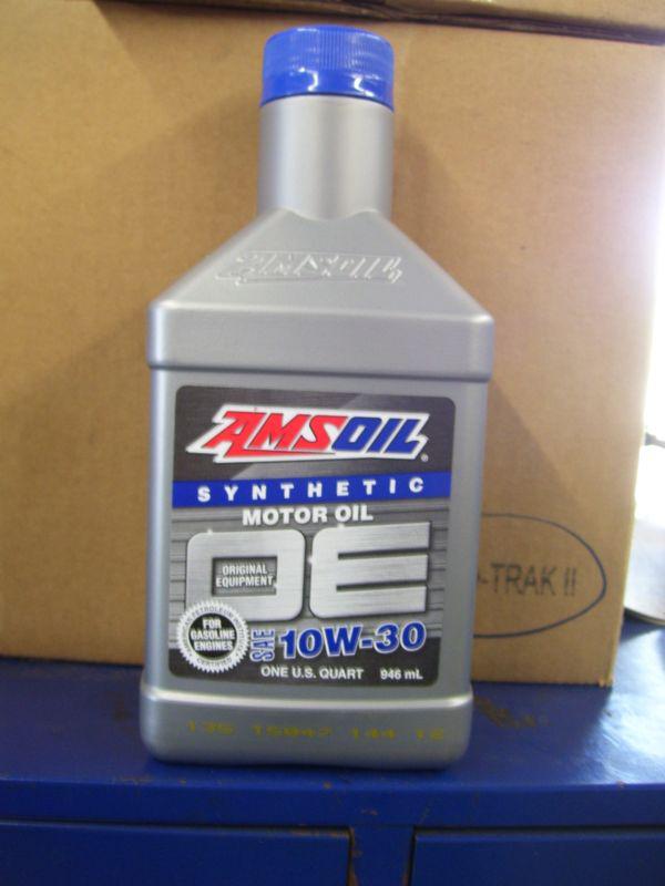 Full case of amsoil synthetic oe motor oil sae 10w-30, for ford, chysler, honda