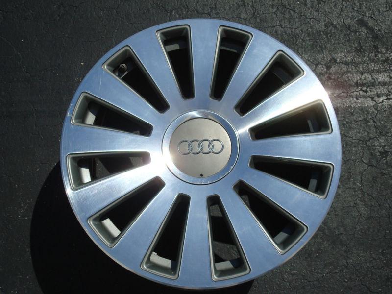 Audi a8 19" factory oem  # 58776 a8 05 06 07 19" 12 spoke polished & charcoal
