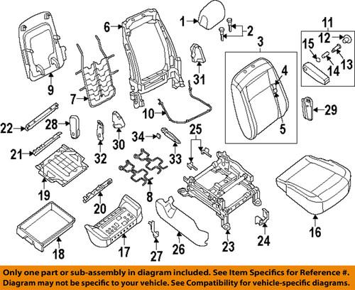 Nissan oem 874461pa0a passenger seat-recline cover