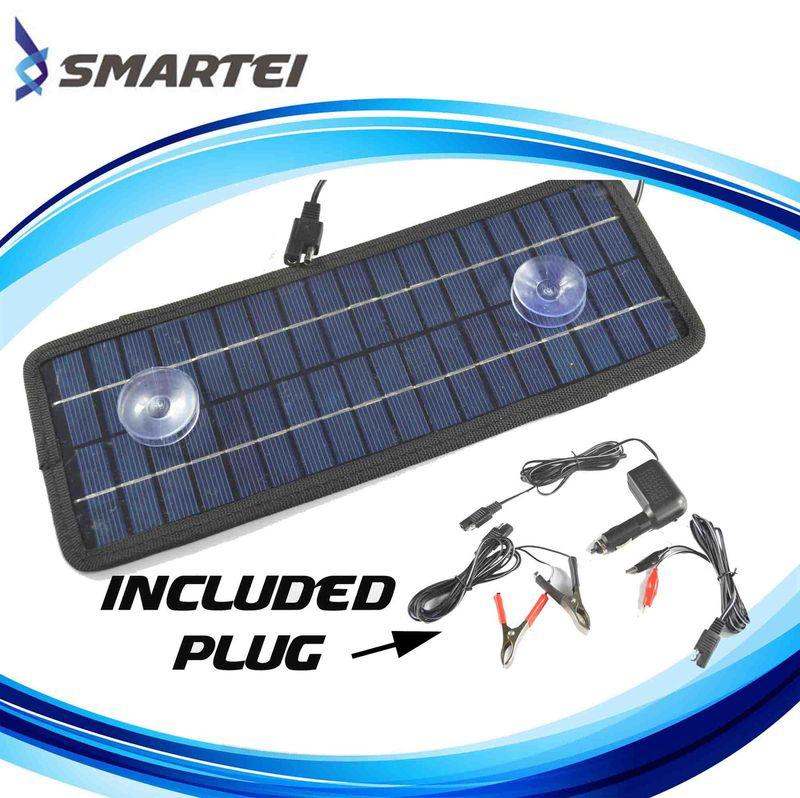 Multi-purpose solar panel battery charger car auto rv motorbike 4.5w 12v