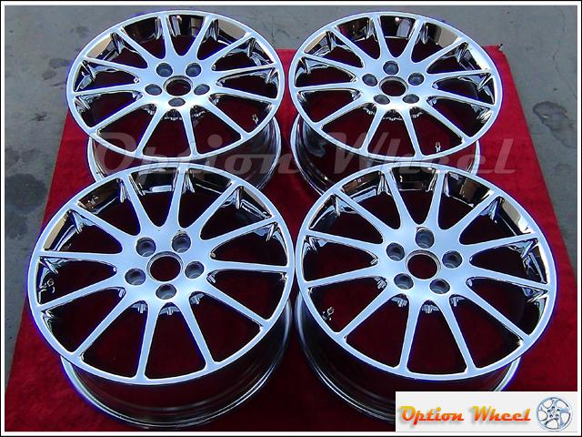 Set of 4 chrome 18" cadillac cts oem factory wheels rims sts dts sls dhs 4597