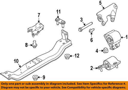 Ford oem w712861s439 engine & transmission mounting-mount bracket bolt