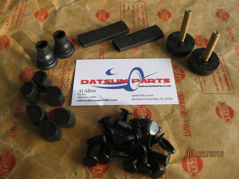 Datsun z 240z 280z rubber bumpers, boots & weatherstrip rivet kit new nos