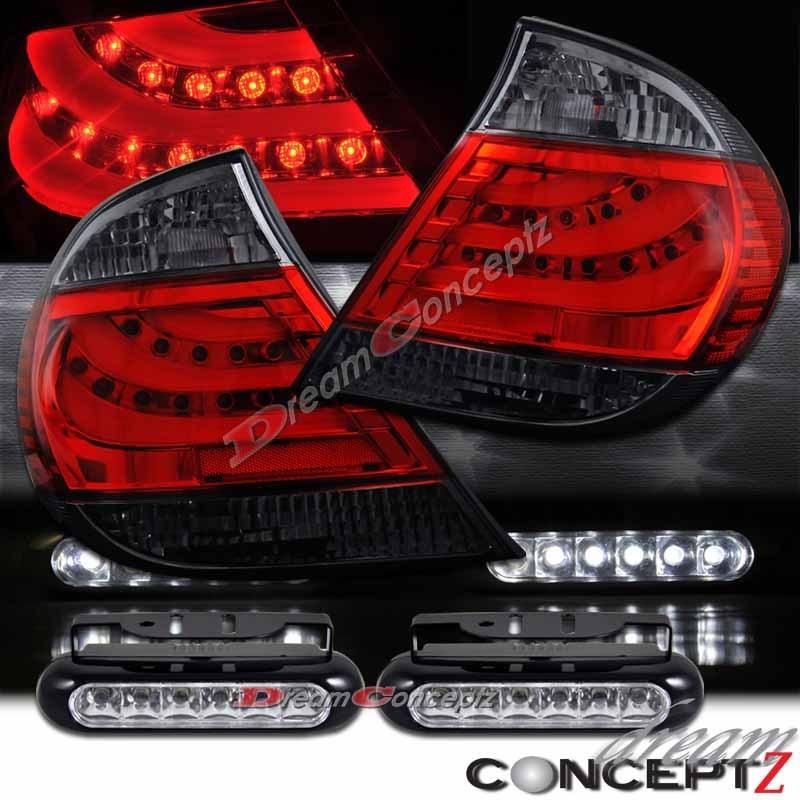 05 06 toyota camry led tail lights bmw style l.e.d daytime running lights pair