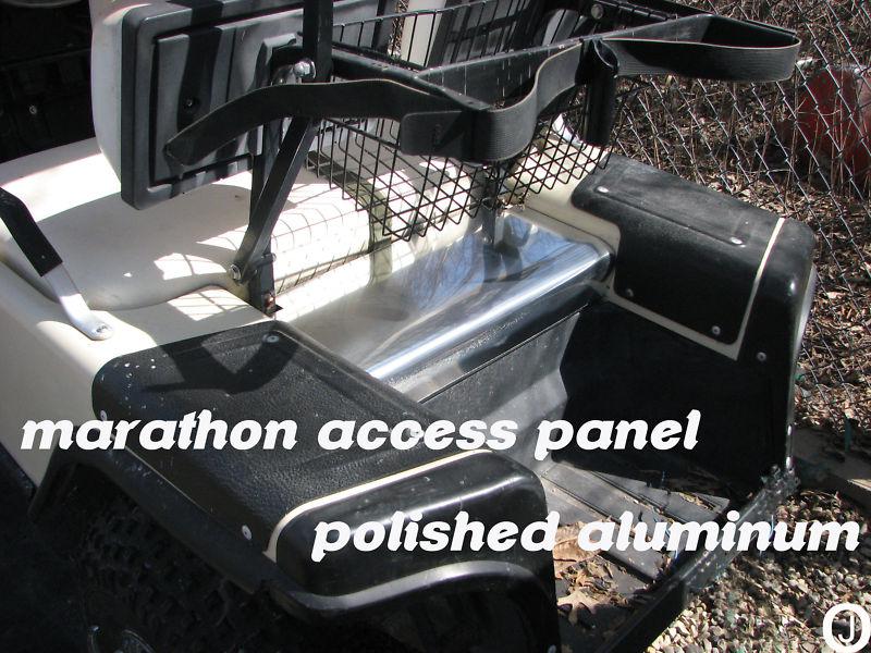 Ezgo marathon golf cart polished aluminum access panels or diamond plate