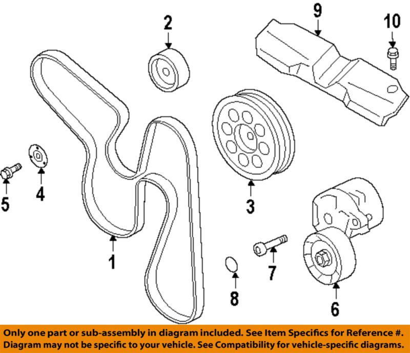 2011 subaru impreza oem  belt & pulley cover #9 on diagram free shipping