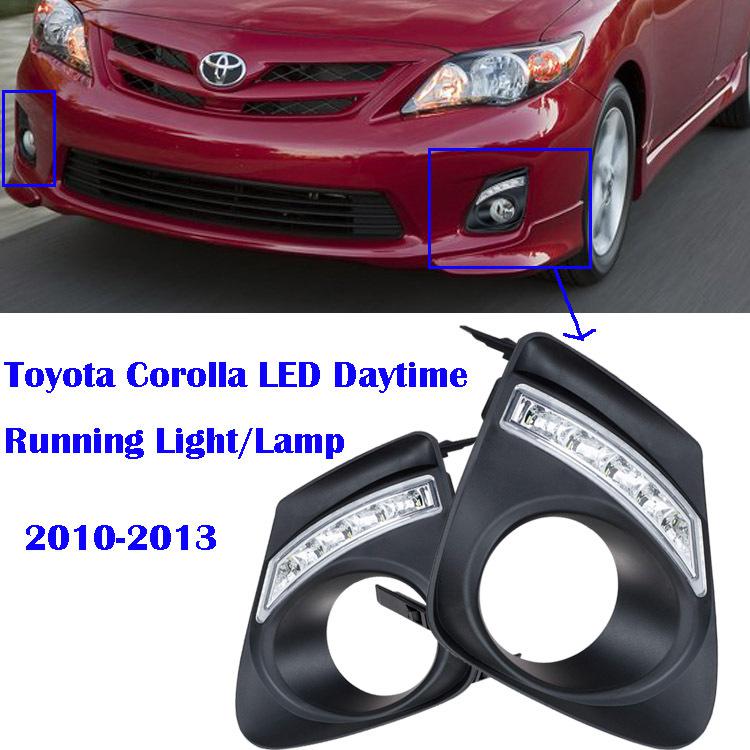 Super car led daytime running light replacement drl for 2010-2013 toyota corolla