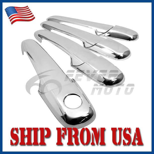 Us brand new triple chrome door handle cover for mazda ford lincoln mercury