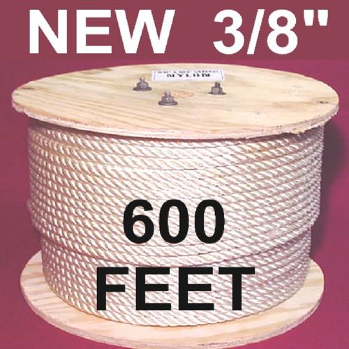 New 3/8" x 600' feet nylon rope cordage,boat dock line