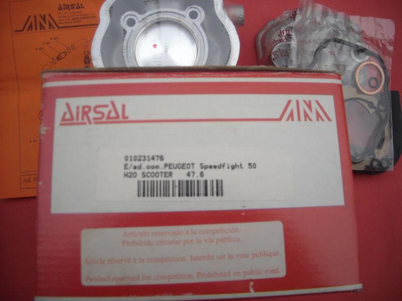 Airsal cylinder kit  for scooter peugeot speedfight 50, d.47,6 mm piston, nos