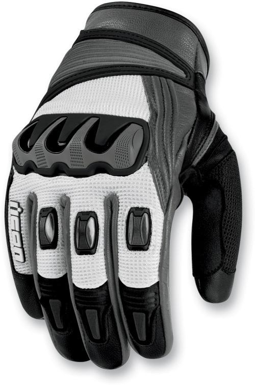 Icon gray compound™ mesh short gloves large 3301-1655 white 3301-1655