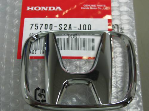 New oem genuine honda s2000 front "h" emblem 2002-2009 (75700-s2a-j00)