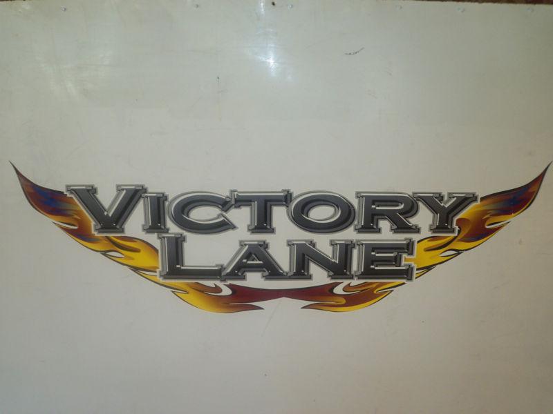 2 new boat rv car trailer graphic victory lane lg decal 69 x 17