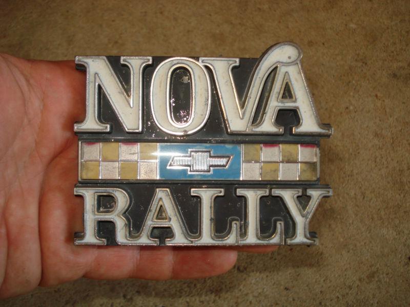 77-78-79 nova rally grille grill emblem badge oem