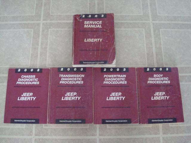 2003 chrysler jeep liberty factory workshop service shop repair manual books oem