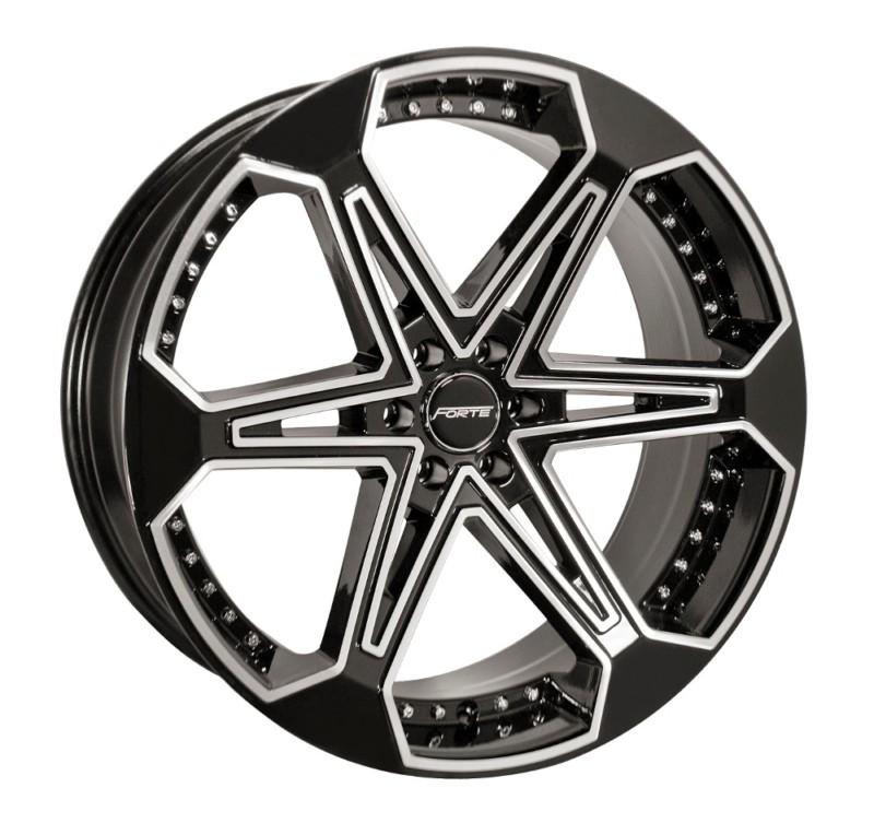 20x9 forte f63 "jones six" (black mirror) wheel/rim(s) 6x127 6-127 6x5 20-9